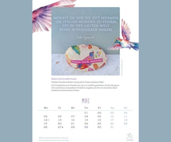 Wandkalender 2025 "Dem Guten mehr Gewicht" – Bild 6