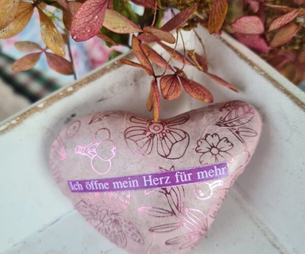 Stein "Ich öffne mein Herz für mehr" – Bild 2