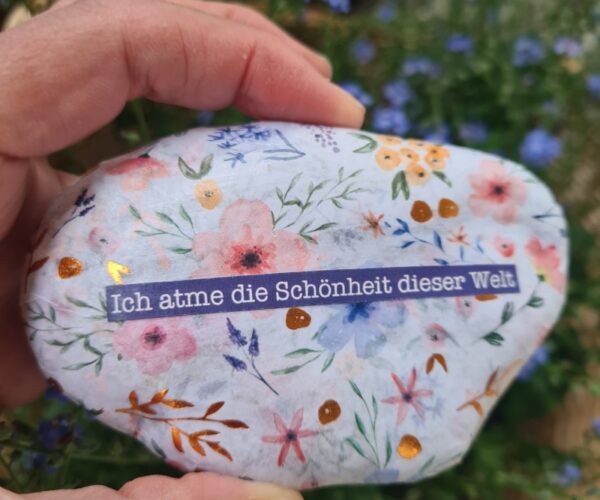 Stein "Ich atme die Schönheit dieser Welt" – Bild 2