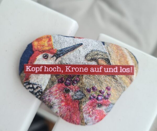 Stein "Kopf hoch, Krone auf und los!" – Bild 2