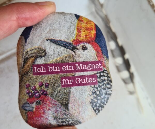 Stein "Ich bin ein Magnet für Gutes" – Bild 2